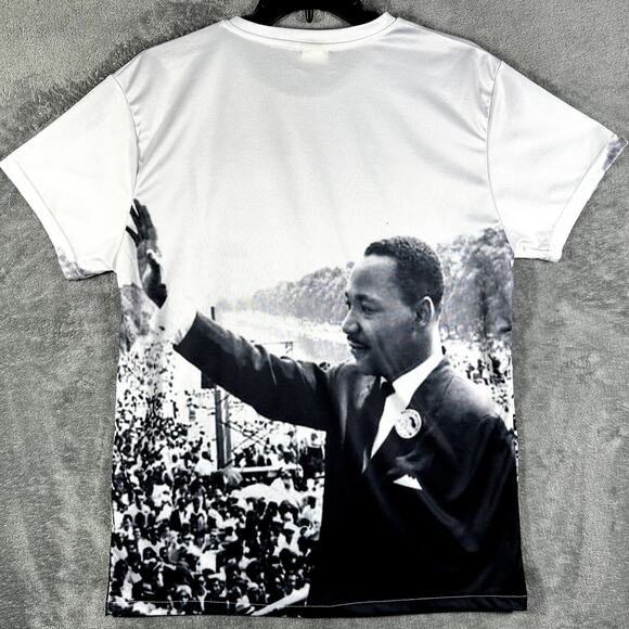 Bay‎ Club Martin Luther King Men's L Shirt I Have A Dream Graphic Double Sided - Picture 5 of 5